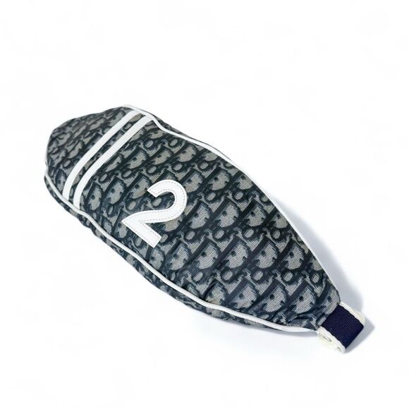 CHRISTIAN DIOR Vintage 2003 Navy Blue Trotter  Nylon Belt Bag - Picture 4 of 13